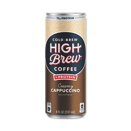 Cold Brew Coffee + Protein, Creamy Cappuccino, 8 Oz Can, 12PK